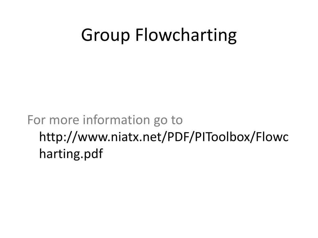 group flowcharting