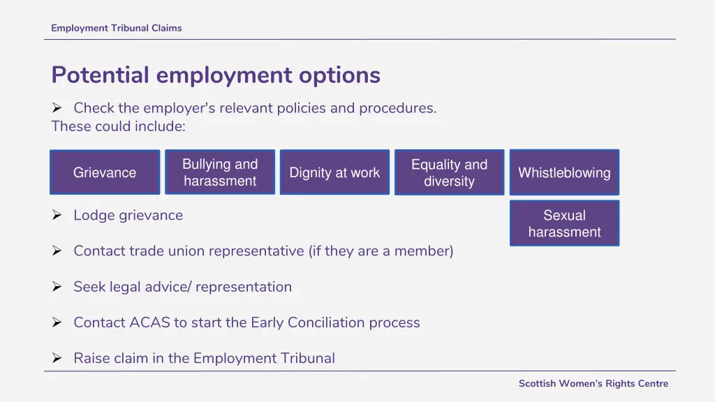 employment tribunal claims