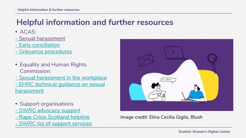 helpful information further resources