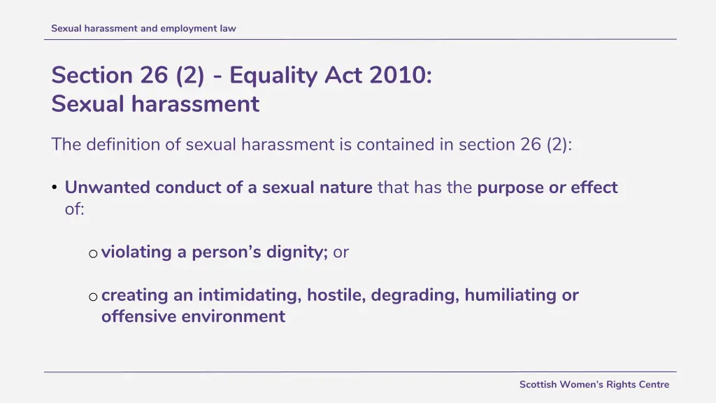 sexual harassment and employment law 2