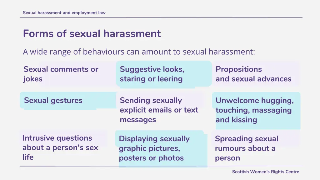 sexual harassment and employment law 3