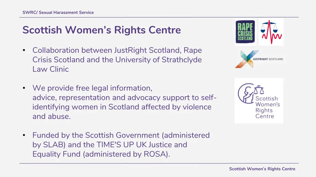 swrc sexual harassment service