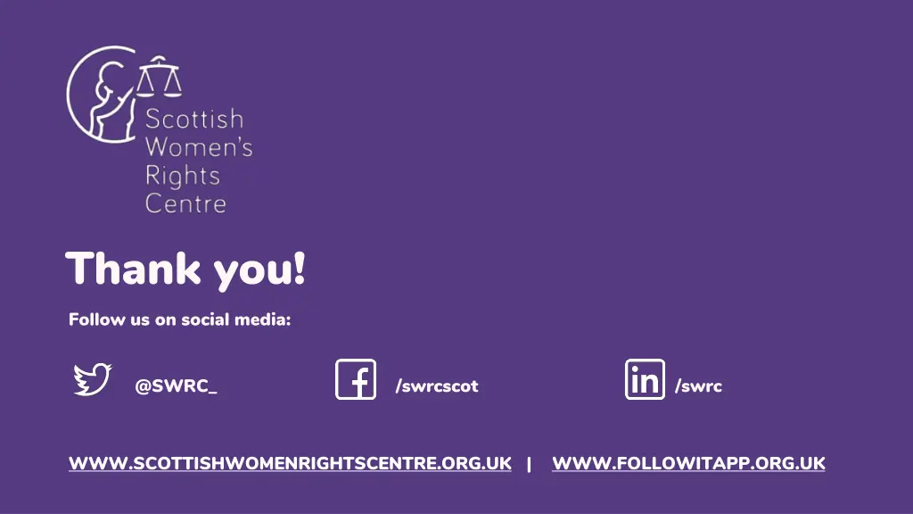 thank you follow us on social media