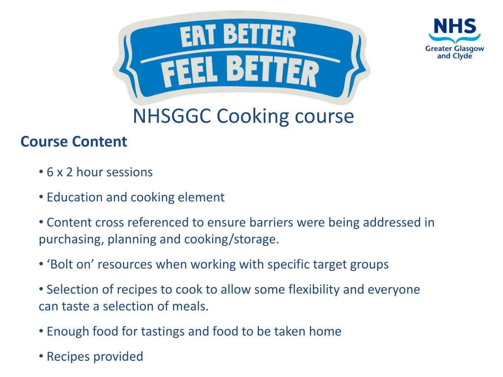 nhsggc cooking course 2