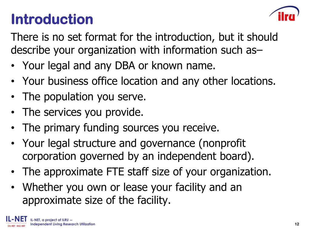 introduction introduction there is no set format
