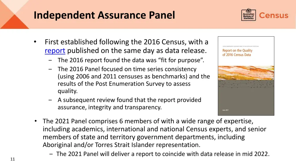 independent assurance panel