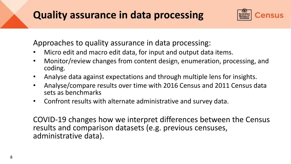 quality assurance in data processing 1