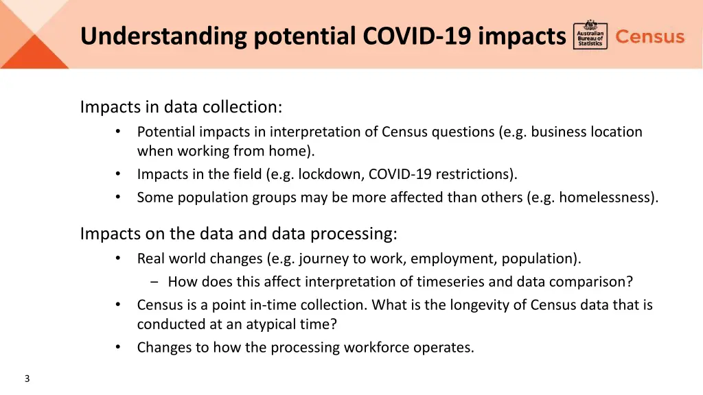 understanding potential covid 19 impacts