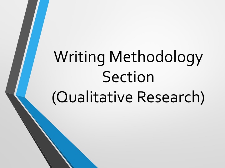 writingmethodology section qualitative research
