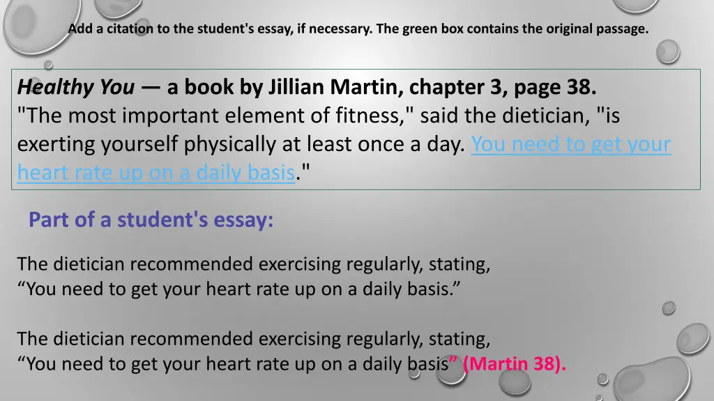 add a citation to the student s essay 1