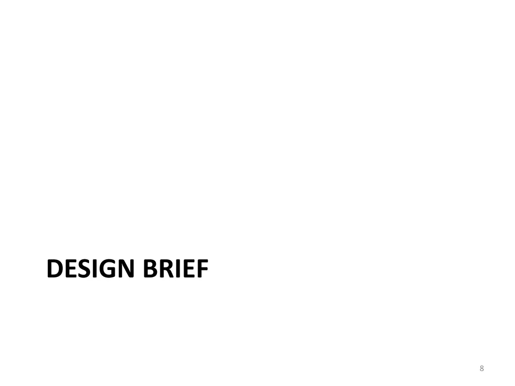 design brief