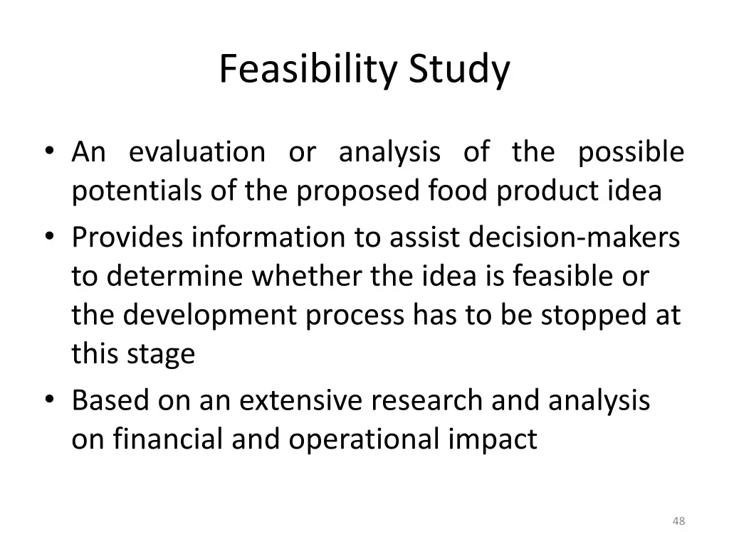 feasibility study 1