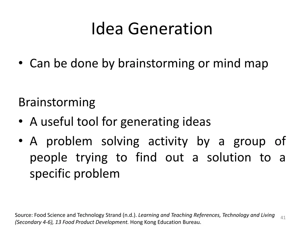 idea generation 3