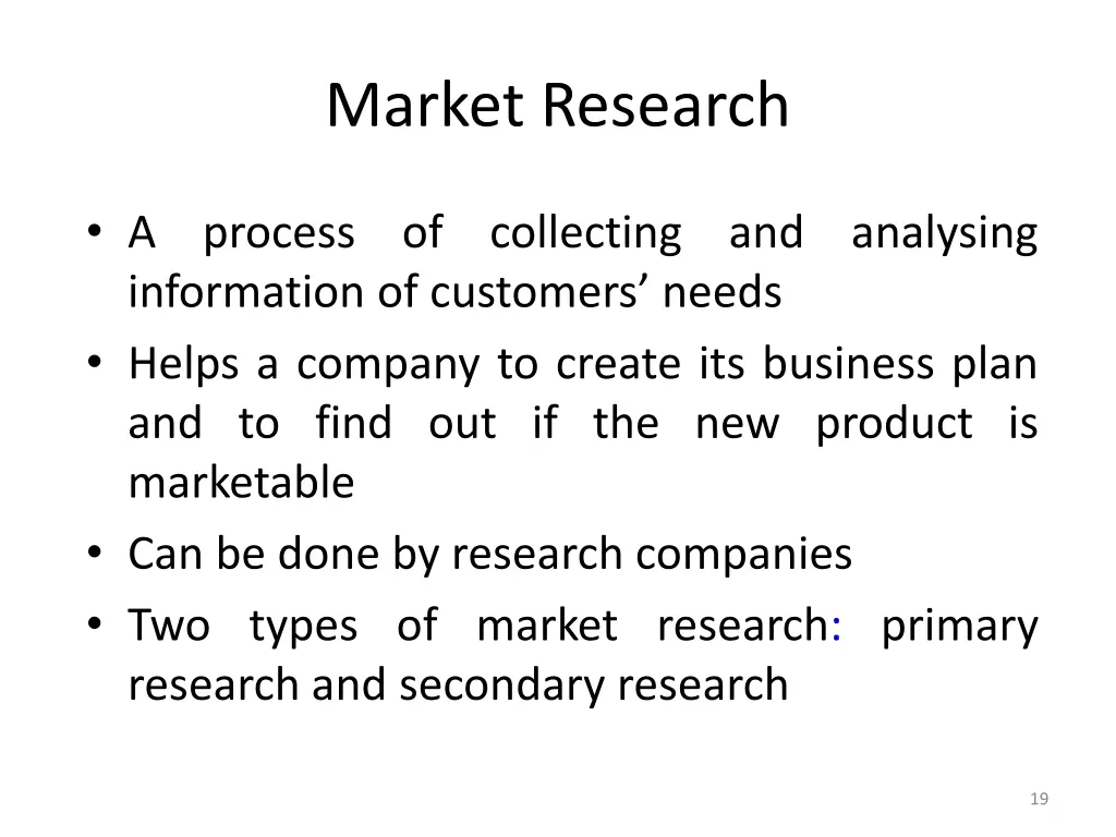 market research 1