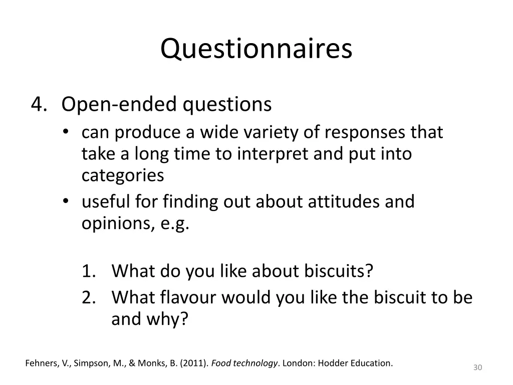 questionnaires 5