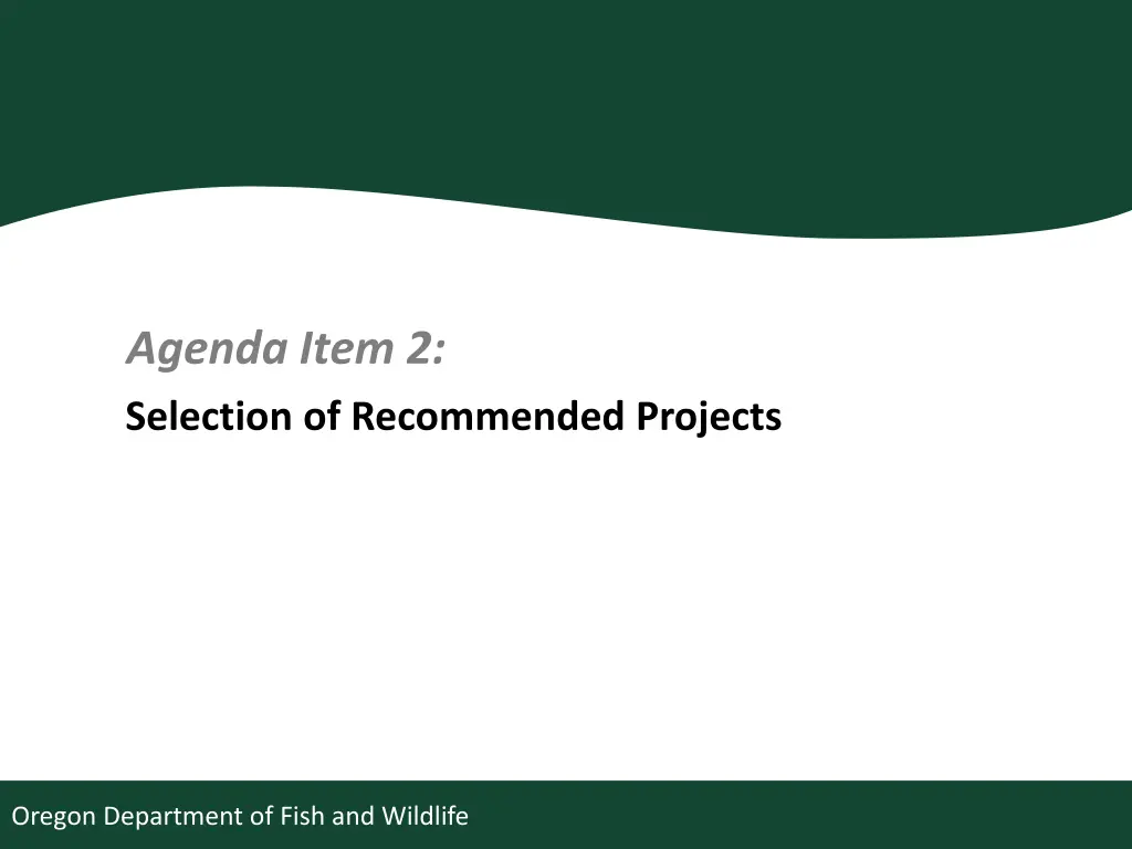 agenda item 2