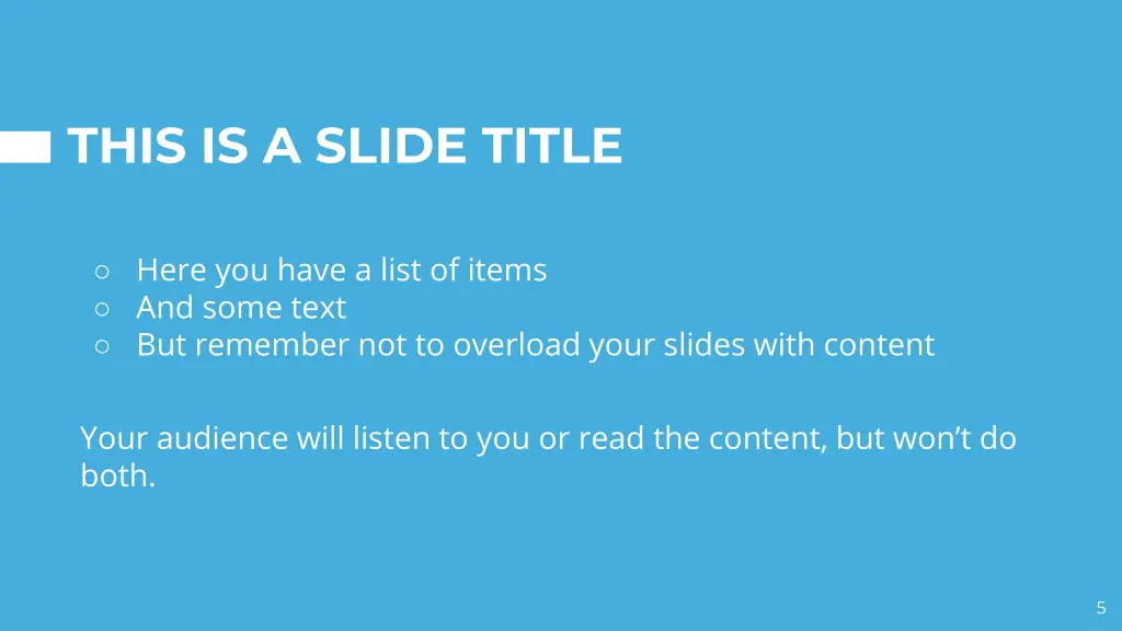 this is a slide title