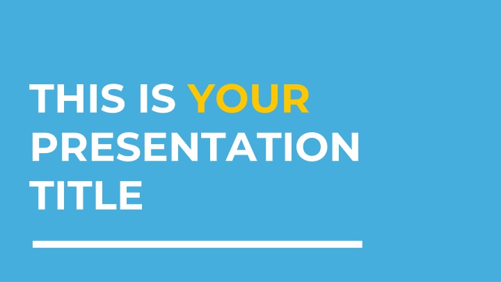 this is your presentation title