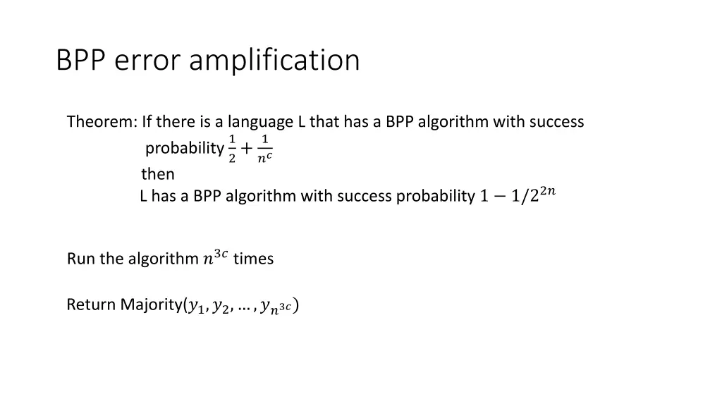 bpp error amplification