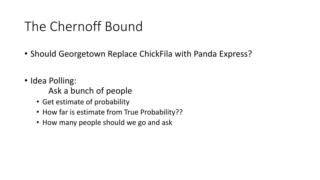 the chernoff bound