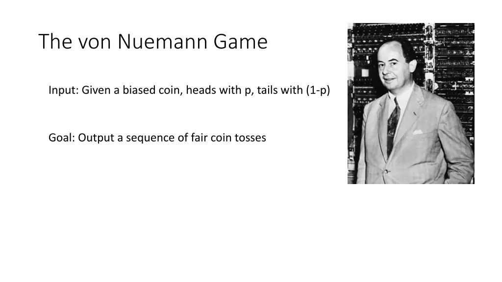 the von nuemann game
