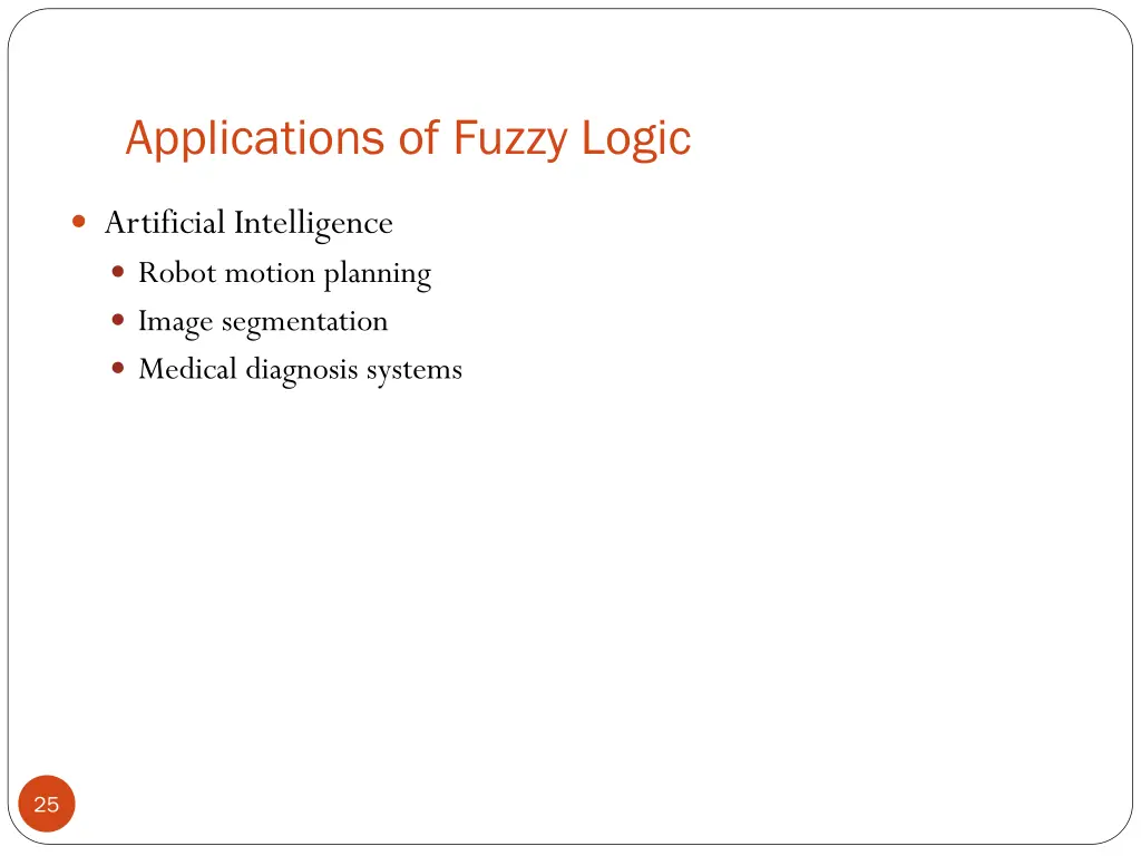 applications of fuzzy logic 1