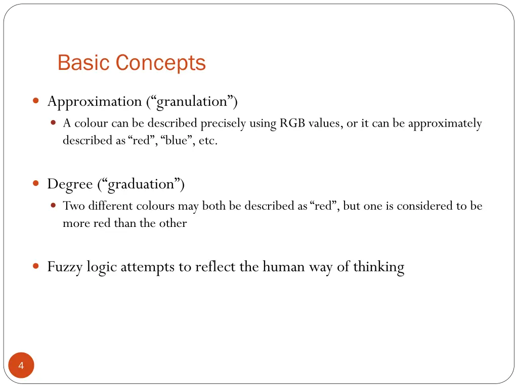 basic concepts