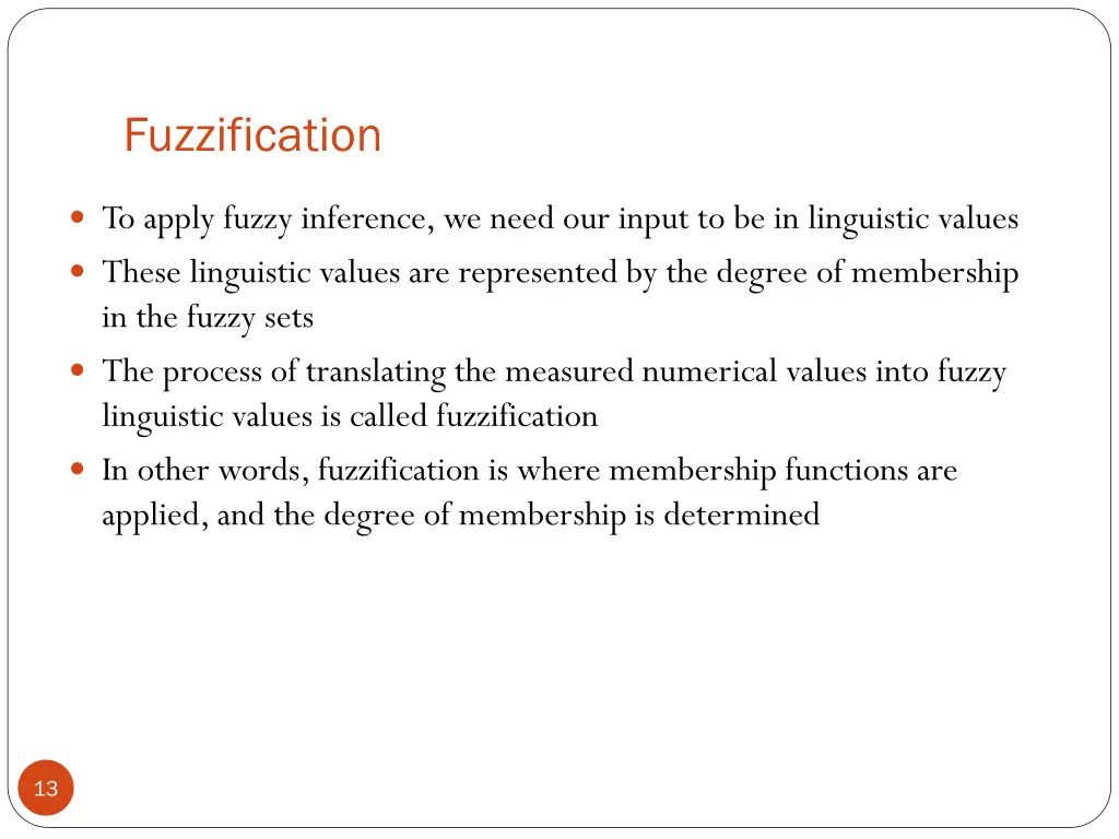 fuzzification
