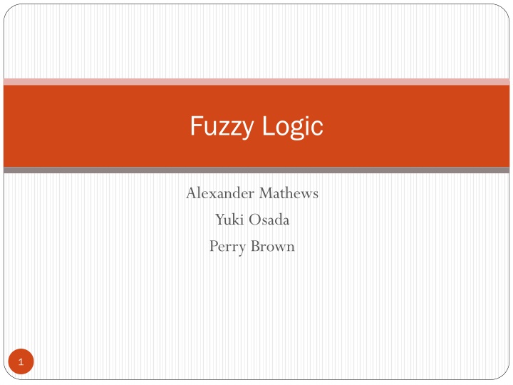 fuzzy logic