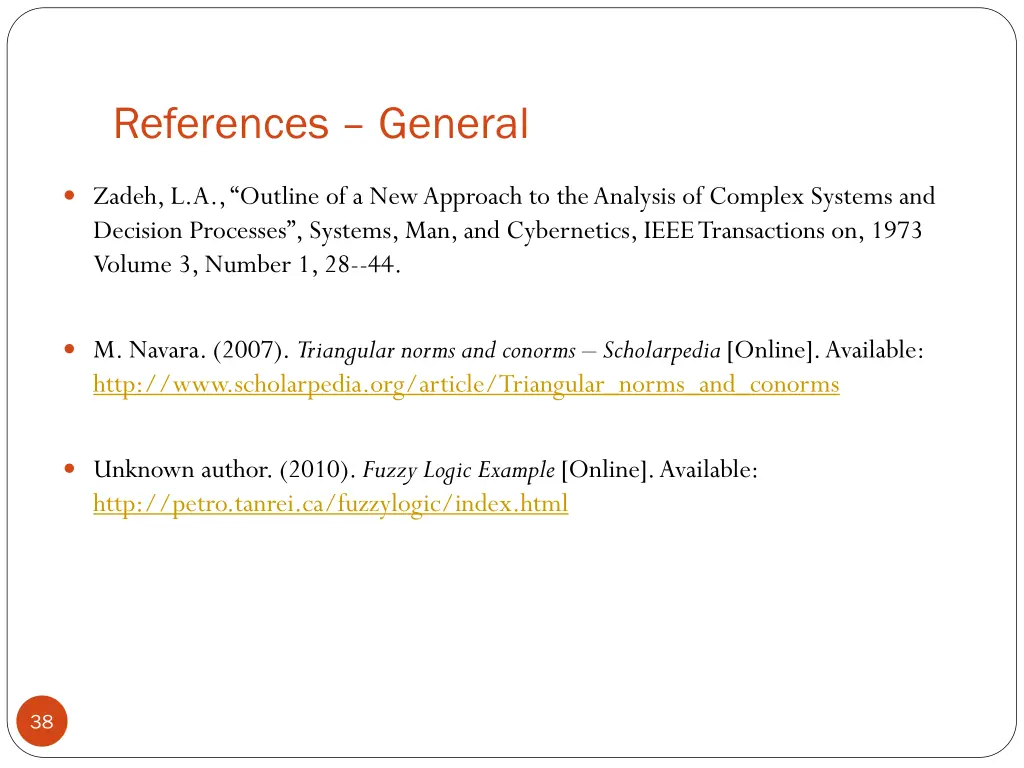 references general