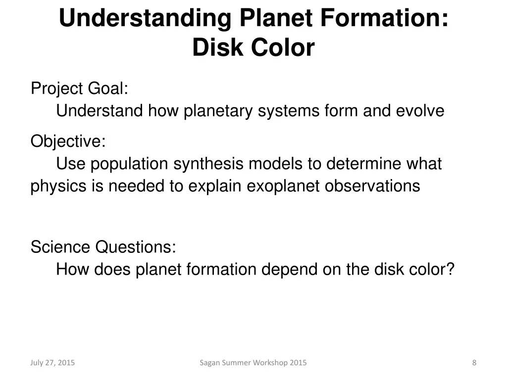 understanding planet formation disk color 1