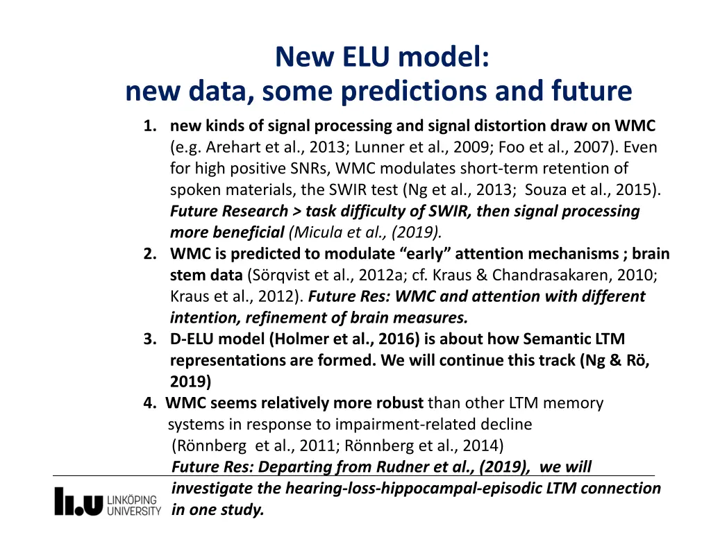 new elu model