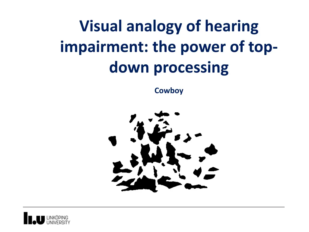 visual analogy of hearing impairment the power