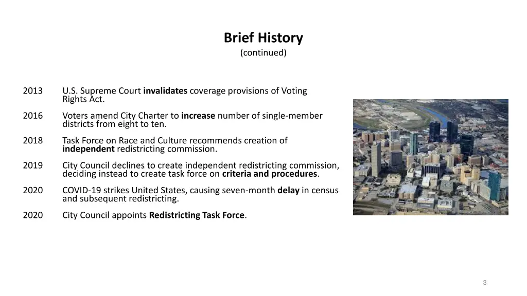 brief history continued