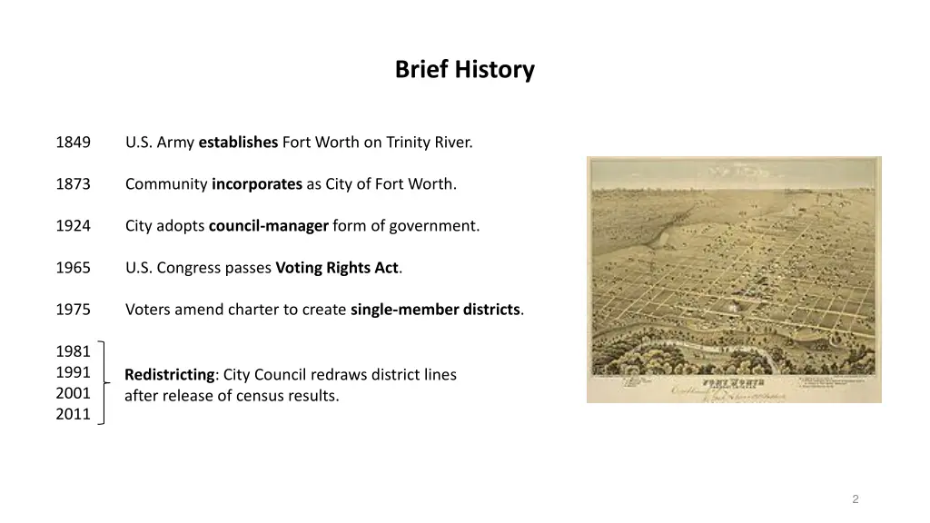 brief history