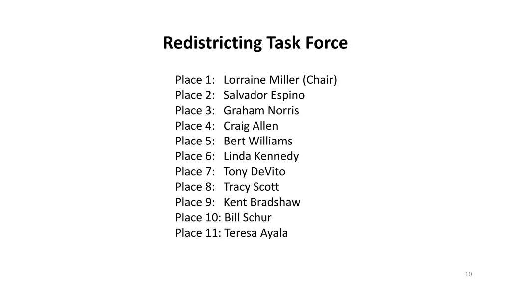redistricting task force 1