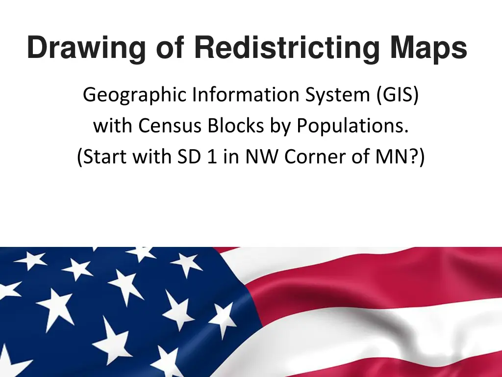 drawing of redistricting maps