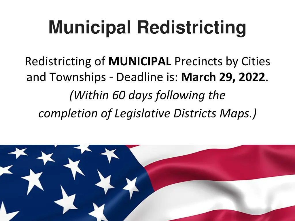 municipal redistricting