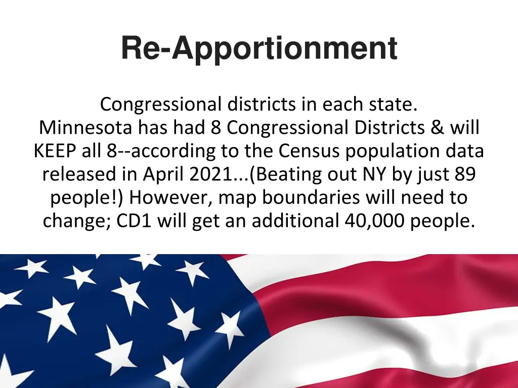 re apportionment
