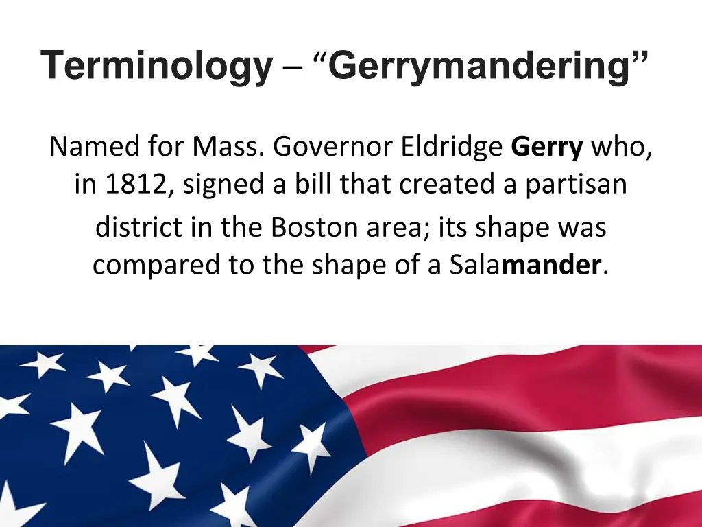 terminology gerrymandering