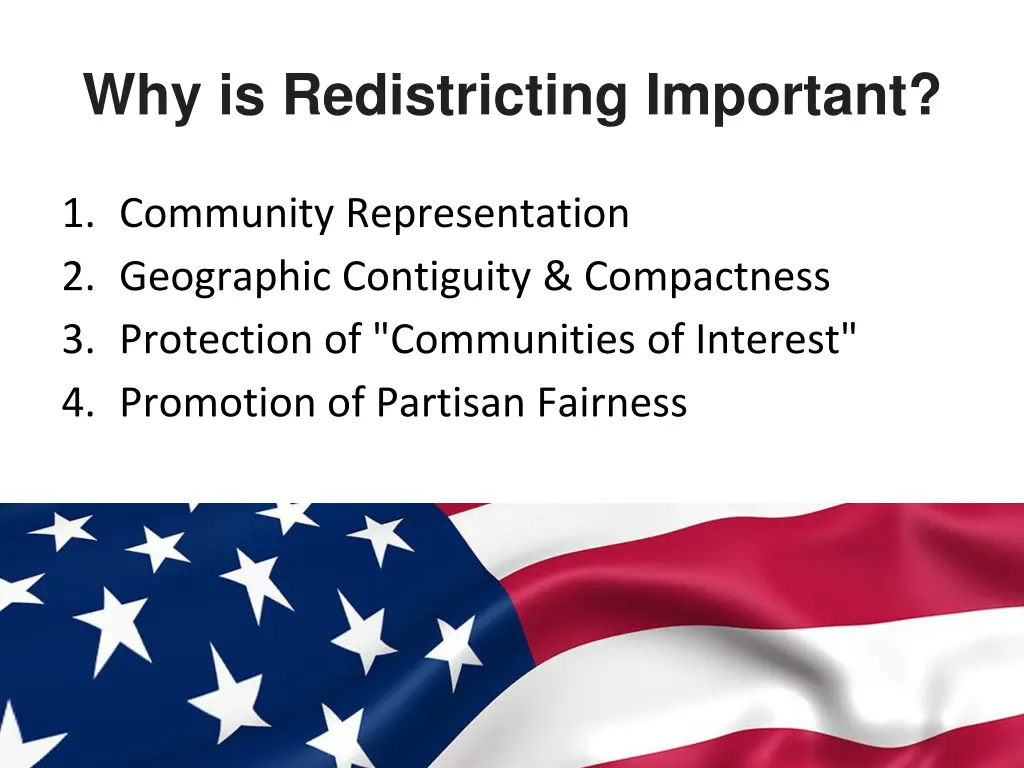 why is redistricting important