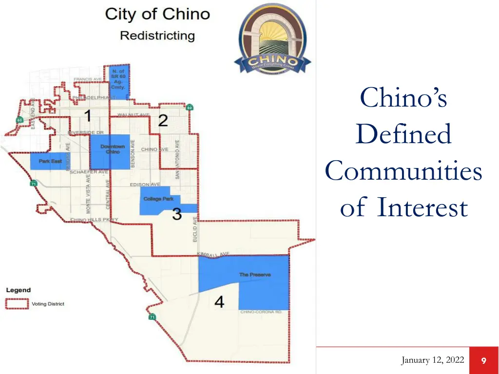 chino s defined communities of interest