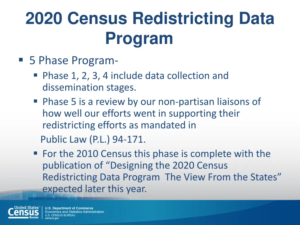 2020 census redistricting data program 5 phase