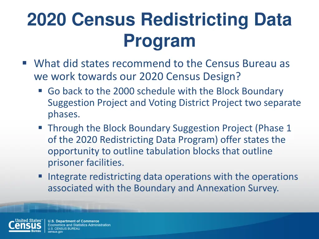 2020 census redistricting data program what