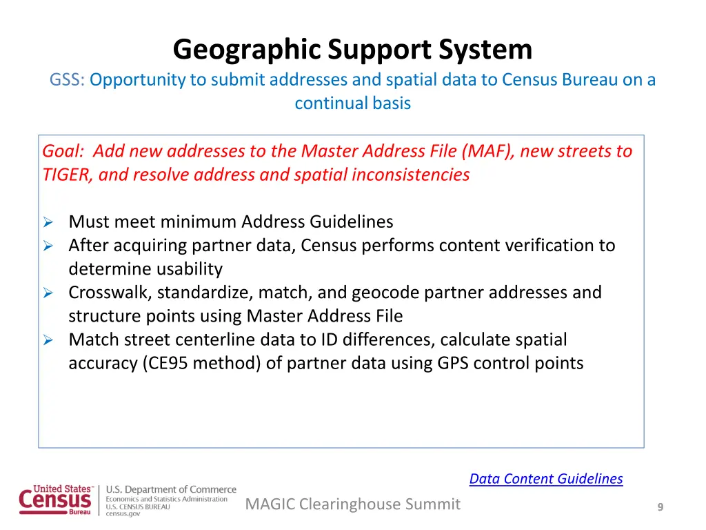 geographic support system gss opportunity