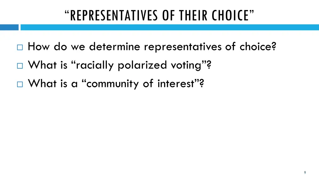 representatives of their choice
