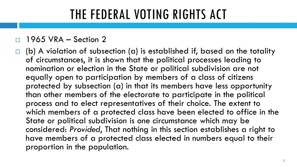 the federal voting rights act 2