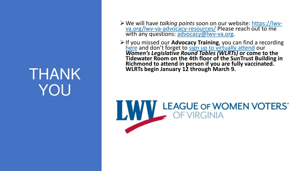 we will have talking points soon on our website