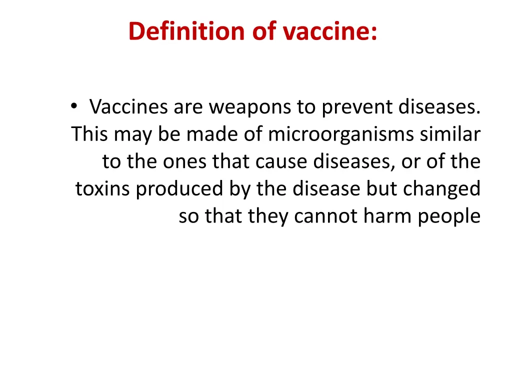 definition of vaccine