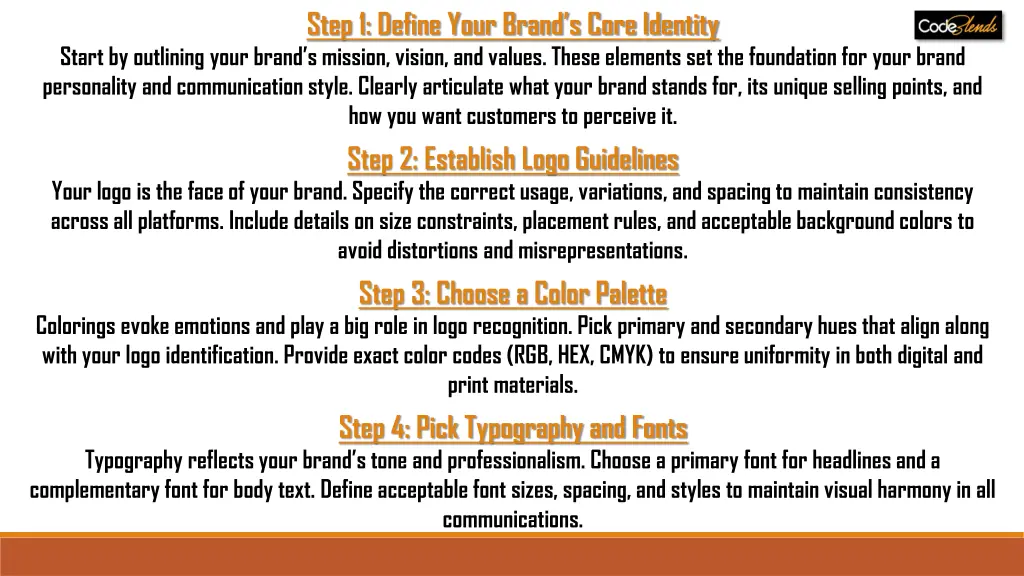 step 1 define your brand s core identity
